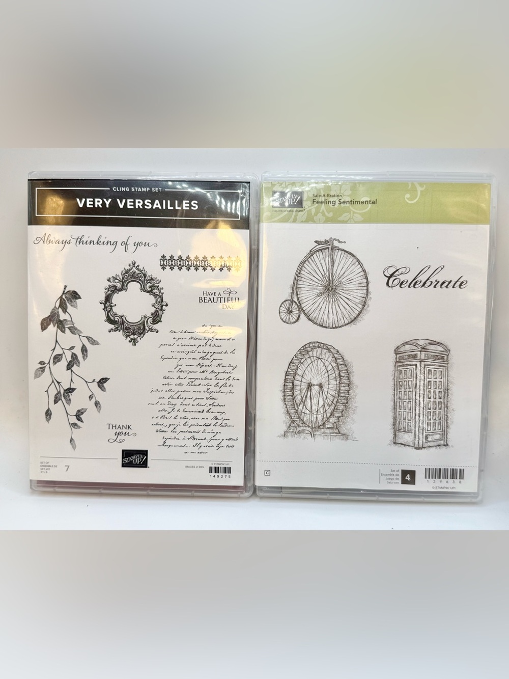 Stampin Up! VERY VERSAILLES & Feeling sentimental Stamp Sets